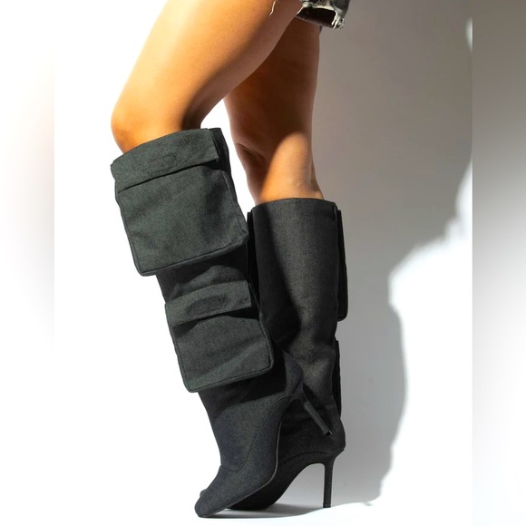 Mata Plain Jane Black denim - Picture 2 of 4